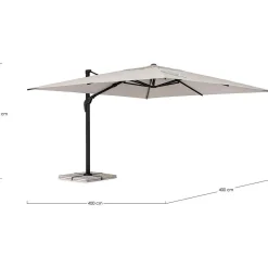 mutoni lifestyle Ampelschirm Aries Anthrazit-Natur 400X400><noscript><img width=