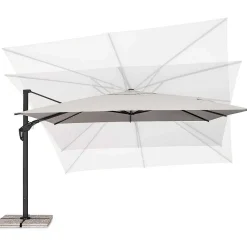 mutoni lifestyle Ampelschirm Aries Anthrazit-Natur 400X400><noscript><img width=