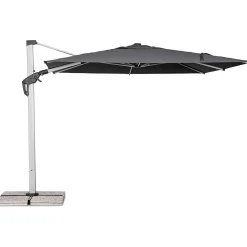mutoni lifestyle Ampelschirm Aries Grau 300X300> Freiarmschirme