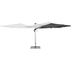 mutoni lifestyle Ampelschirm Aries Grau 400X300> Freiarmschirme