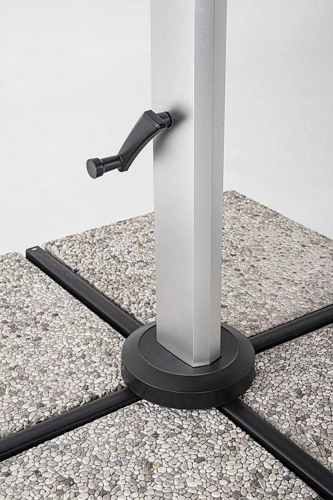 mutoni lifestyle Ampelschirm Aries Grau 400X300> Freiarmschirme