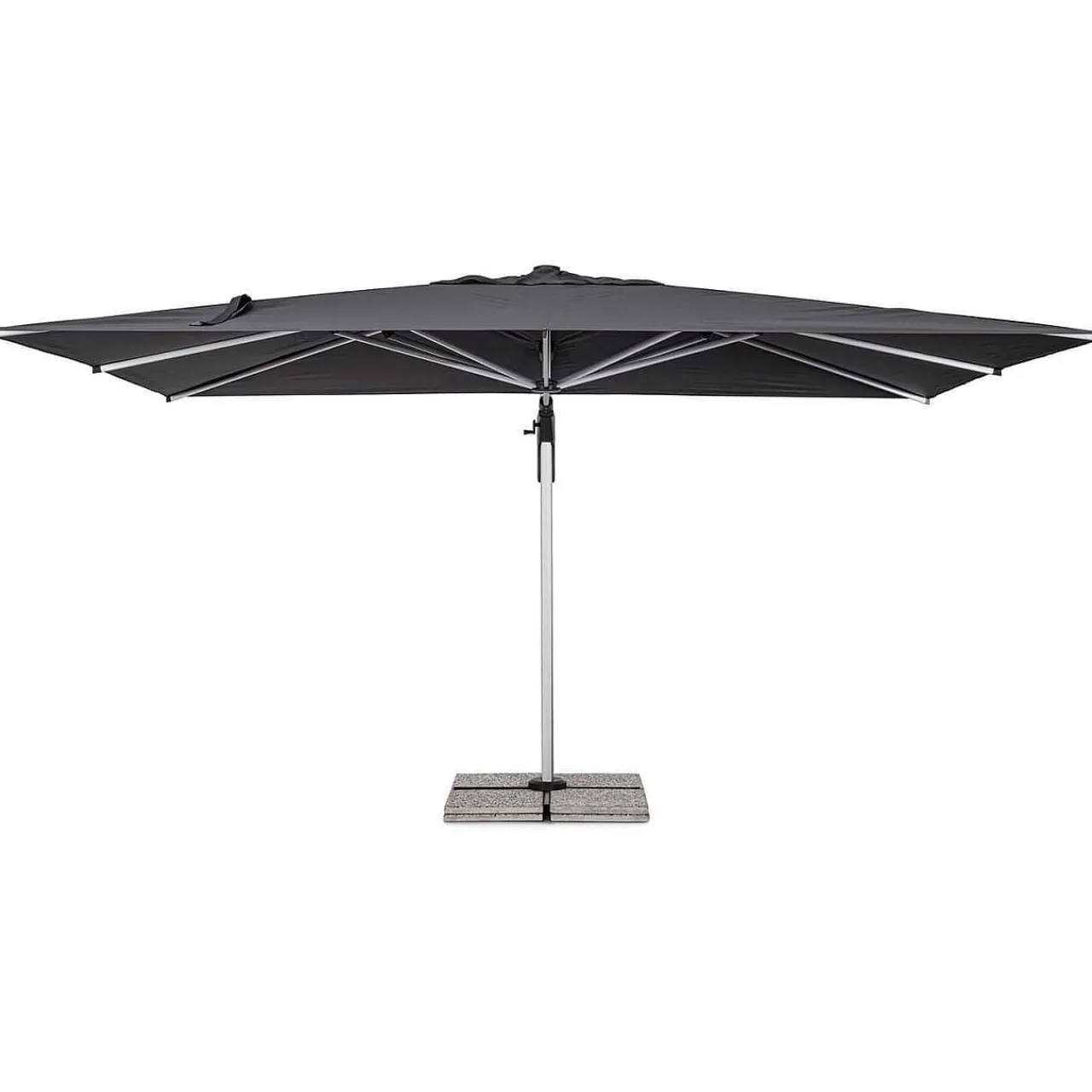 mutoni lifestyle Ampelschirm Aries Grau 400X300> Freiarmschirme