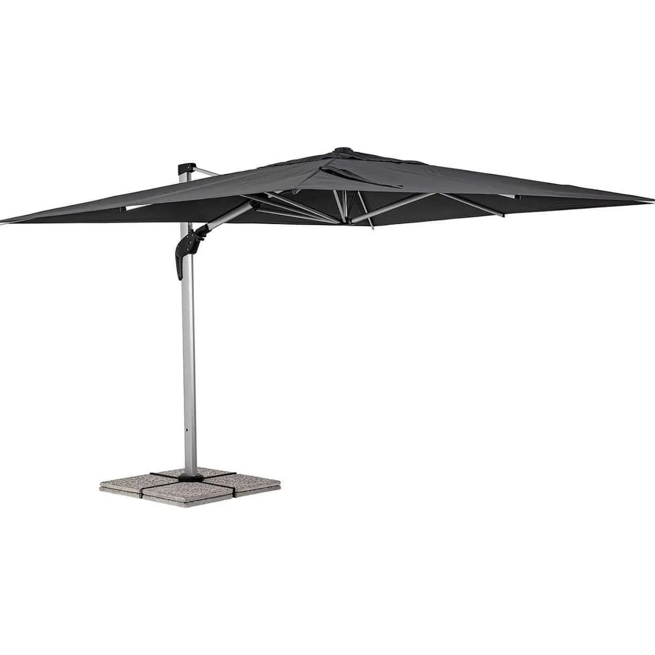 mutoni lifestyle Ampelschirm Aries Grau 400X300> Freiarmschirme