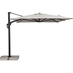 mutoni lifestyle Ampelschirm Aries Natur 400X300> Freiarmschirme
