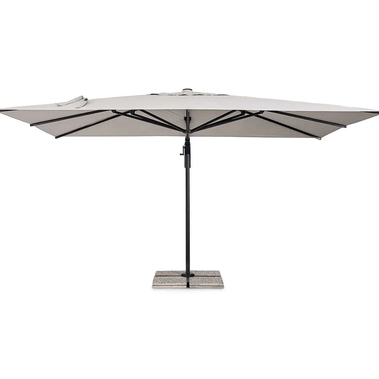 mutoni lifestyle Ampelschirm Aries Natur 400X300> Freiarmschirme