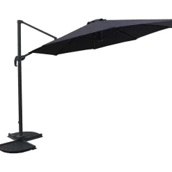 mutoni pleasure Ampelschirm Hespera Anthrazit Achteckig 300X300> Freiarmschirme