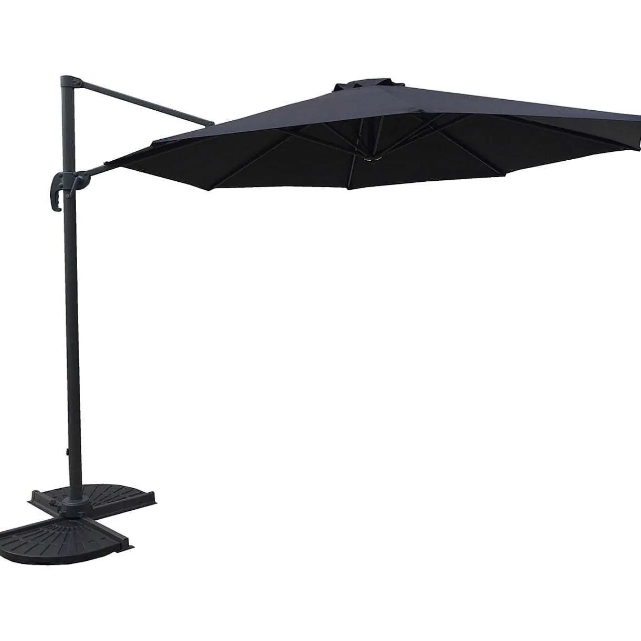 mutoni pleasure Ampelschirm Hespera Anthrazit Achteckig 300X300> Freiarmschirme