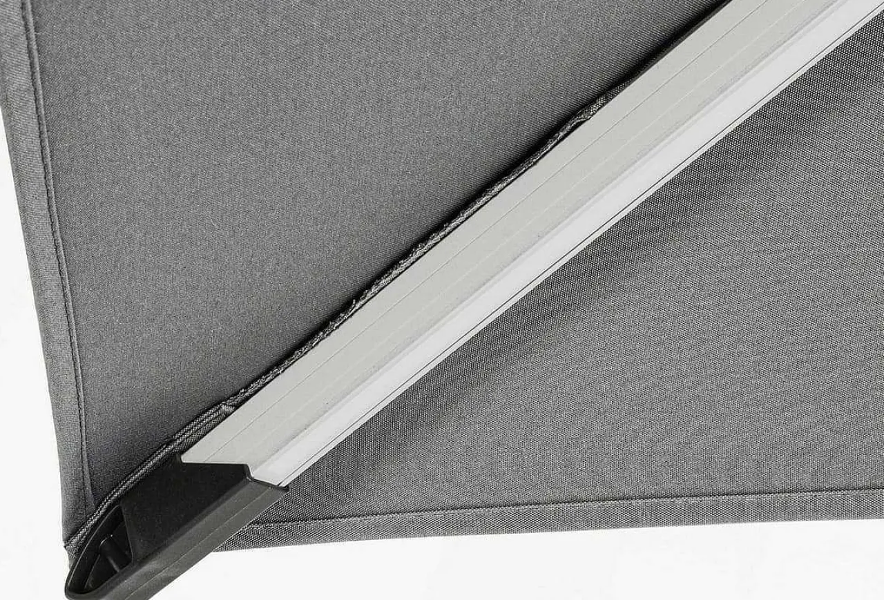 mutoni lifestyle Ampelschirm Ines 300X300 Eloxiert Dunkelgrau> Freiarmschirme