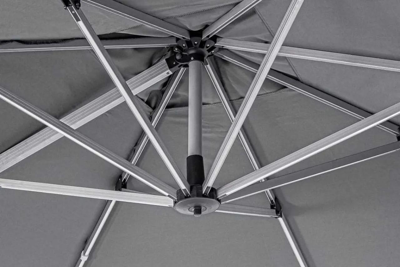 mutoni lifestyle Ampelschirm Ines 300X300 Eloxiert Dunkelgrau> Freiarmschirme