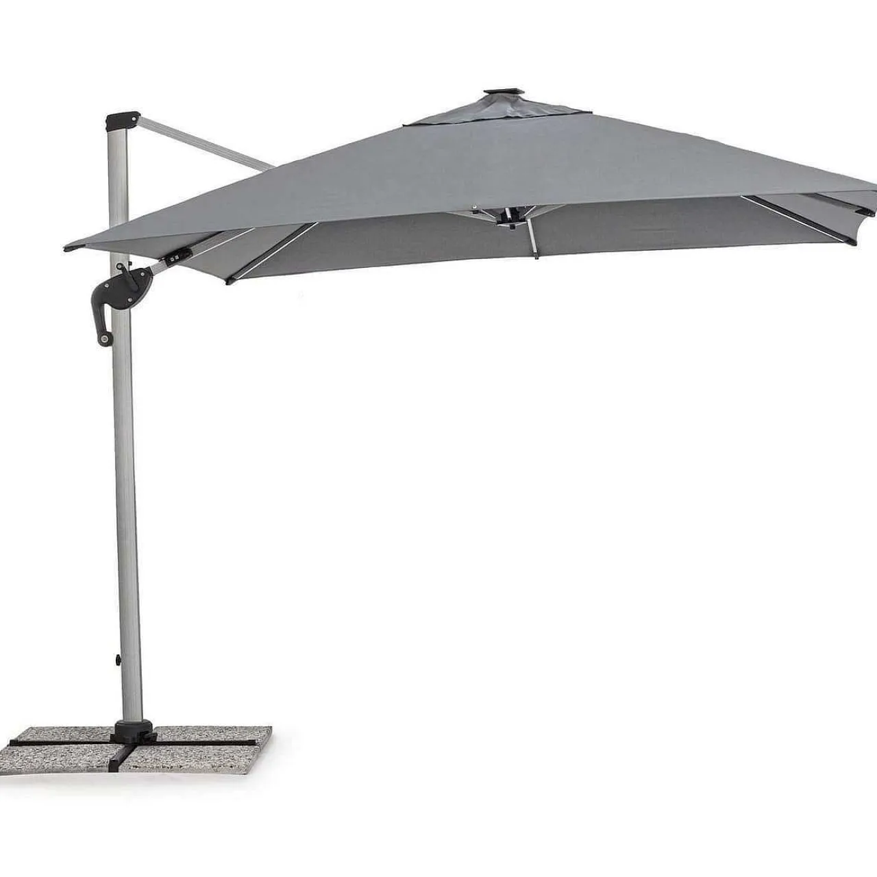 mutoni lifestyle Ampelschirm Ines 300X300 Eloxiert Dunkelgrau> Freiarmschirme