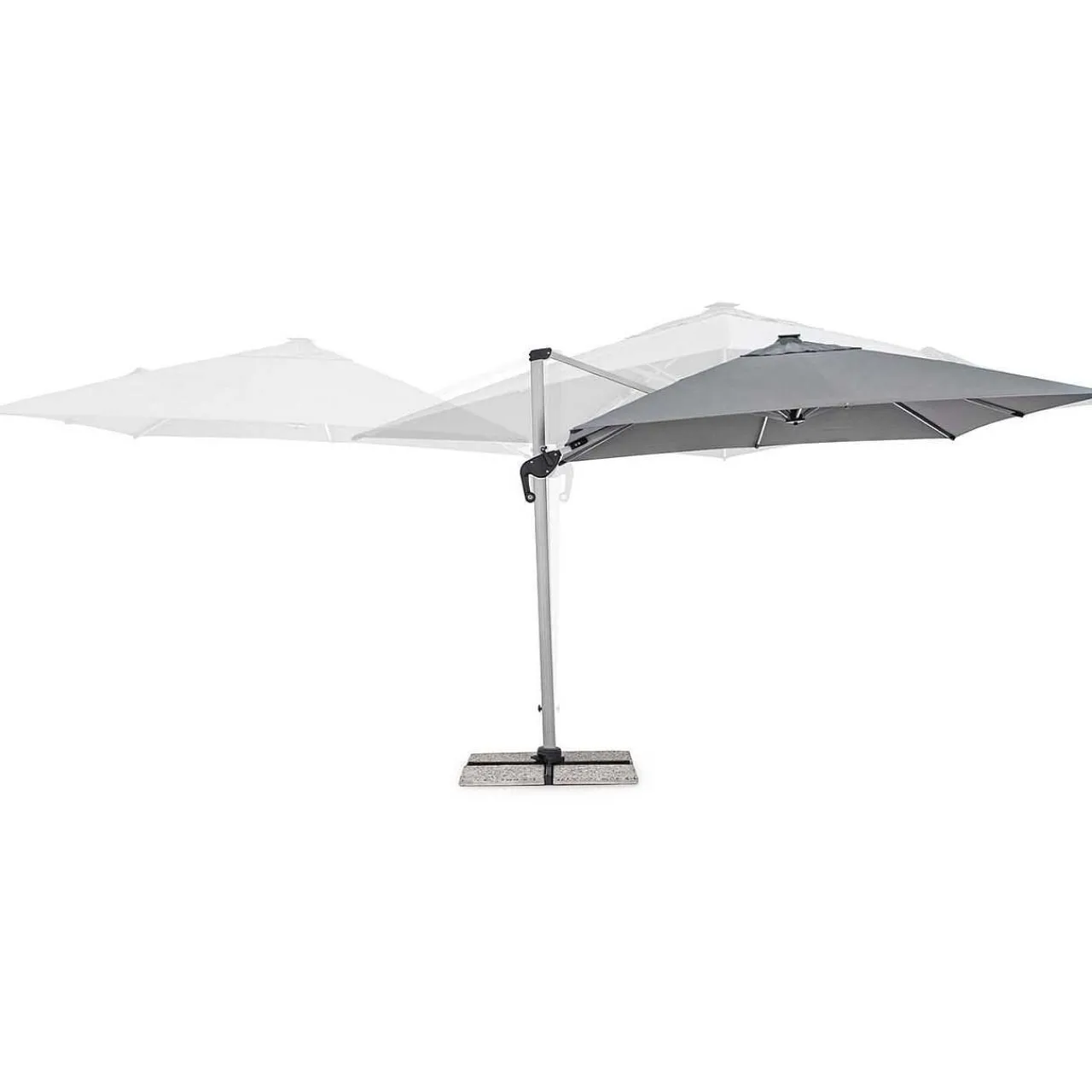 mutoni lifestyle Ampelschirm Ines 300X300 Eloxiert Dunkelgrau> Freiarmschirme