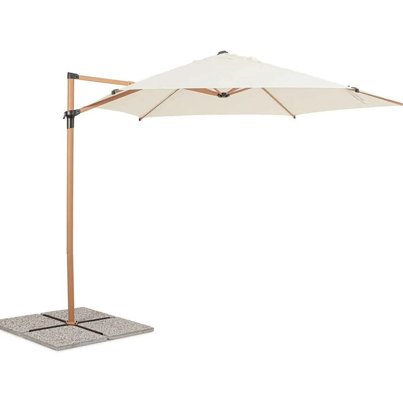 mutoni lifestyle Ampelschirm Rica Natur Rund 330> Freiarmschirme