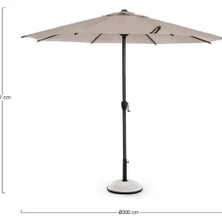 mutoni lifestyle Ampelschirm Rio Anthrazit-Moon 300> Freiarmschirme