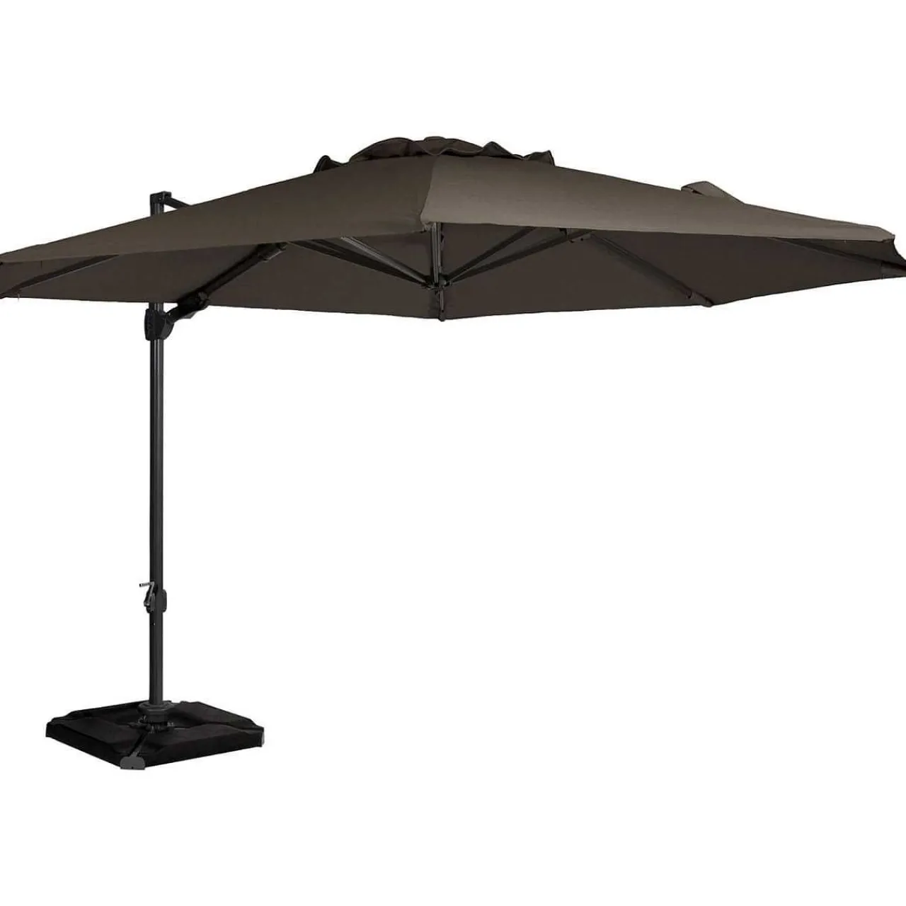 mutoni living Ampelschirm Roma Taupe 350X350> Freiarmschirme