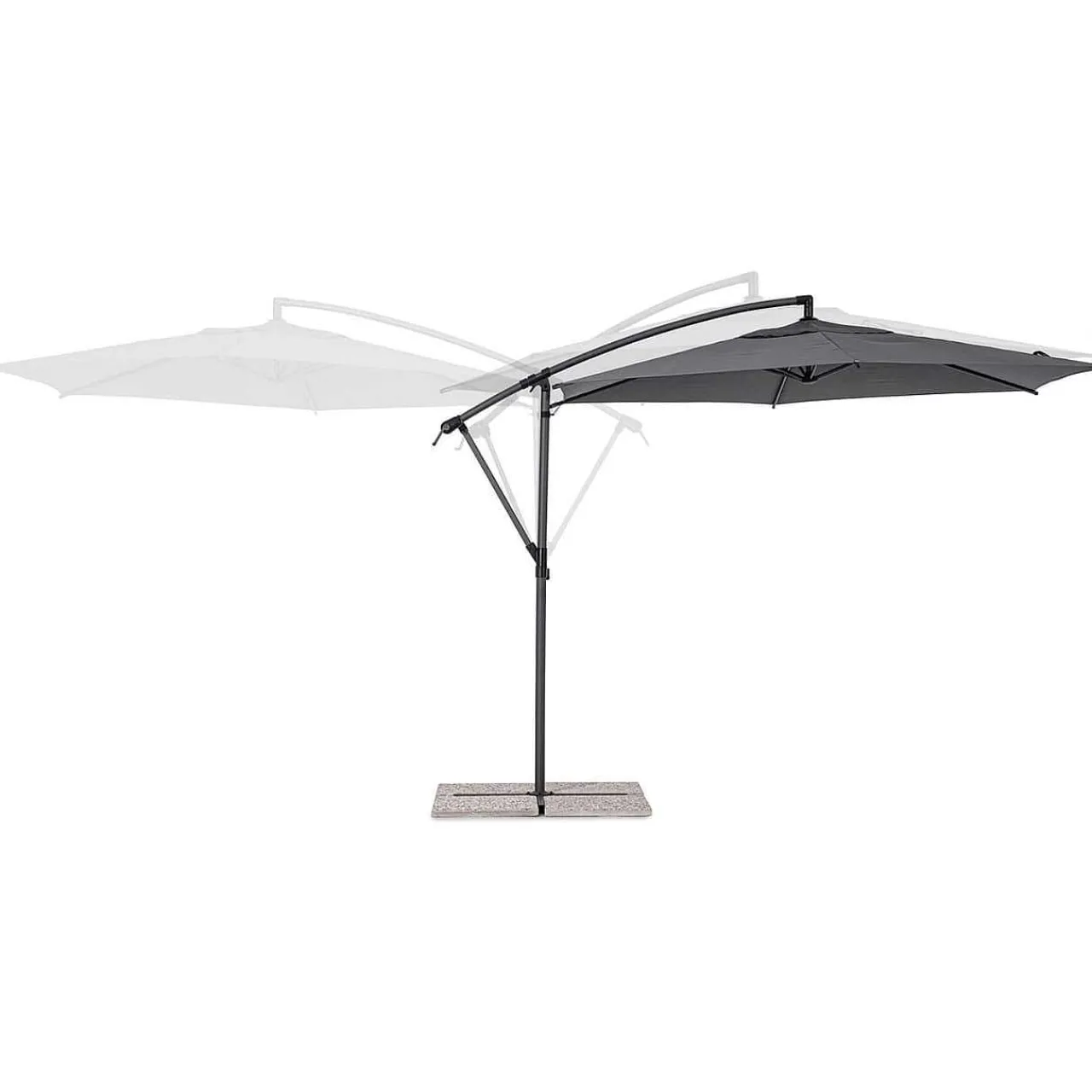 mutoni lifestyle Ampelschirm Tropea Anthrazit-Dunkelgrau 300> Freiarmschirme