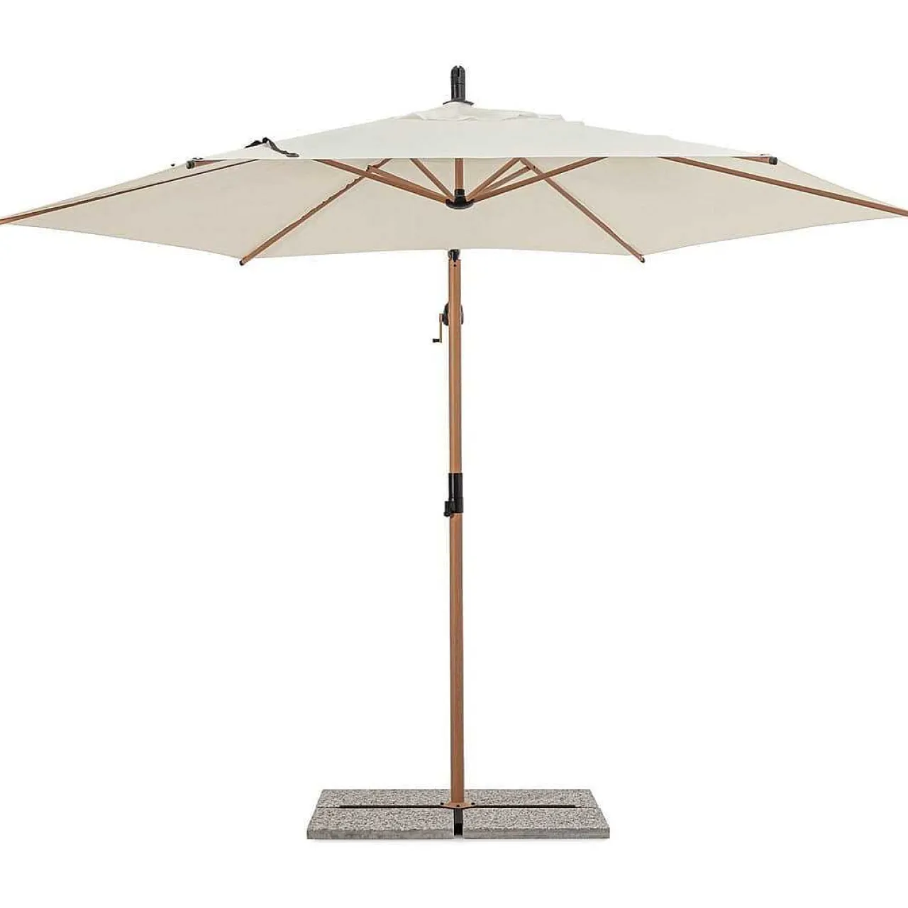 mutoni lifestyle Ampelschirm Tropea Natur Rund 300> Freiarmschirme