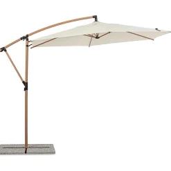 mutoni lifestyle Ampelschirm Tropea Natur Rund 300> Freiarmschirme