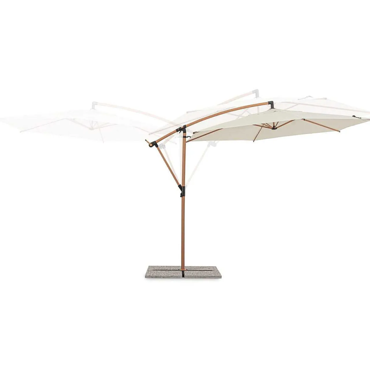 mutoni lifestyle Ampelschirm Tropea Natur Rund 300> Freiarmschirme