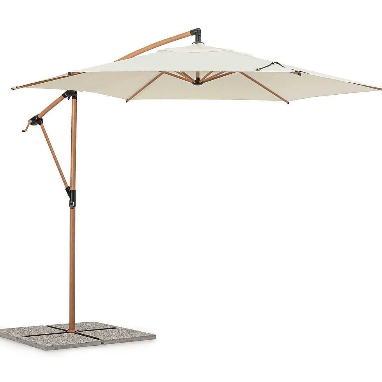 mutoni lifestyle Ampelschirm Tropea Natur Rund 300> Freiarmschirme