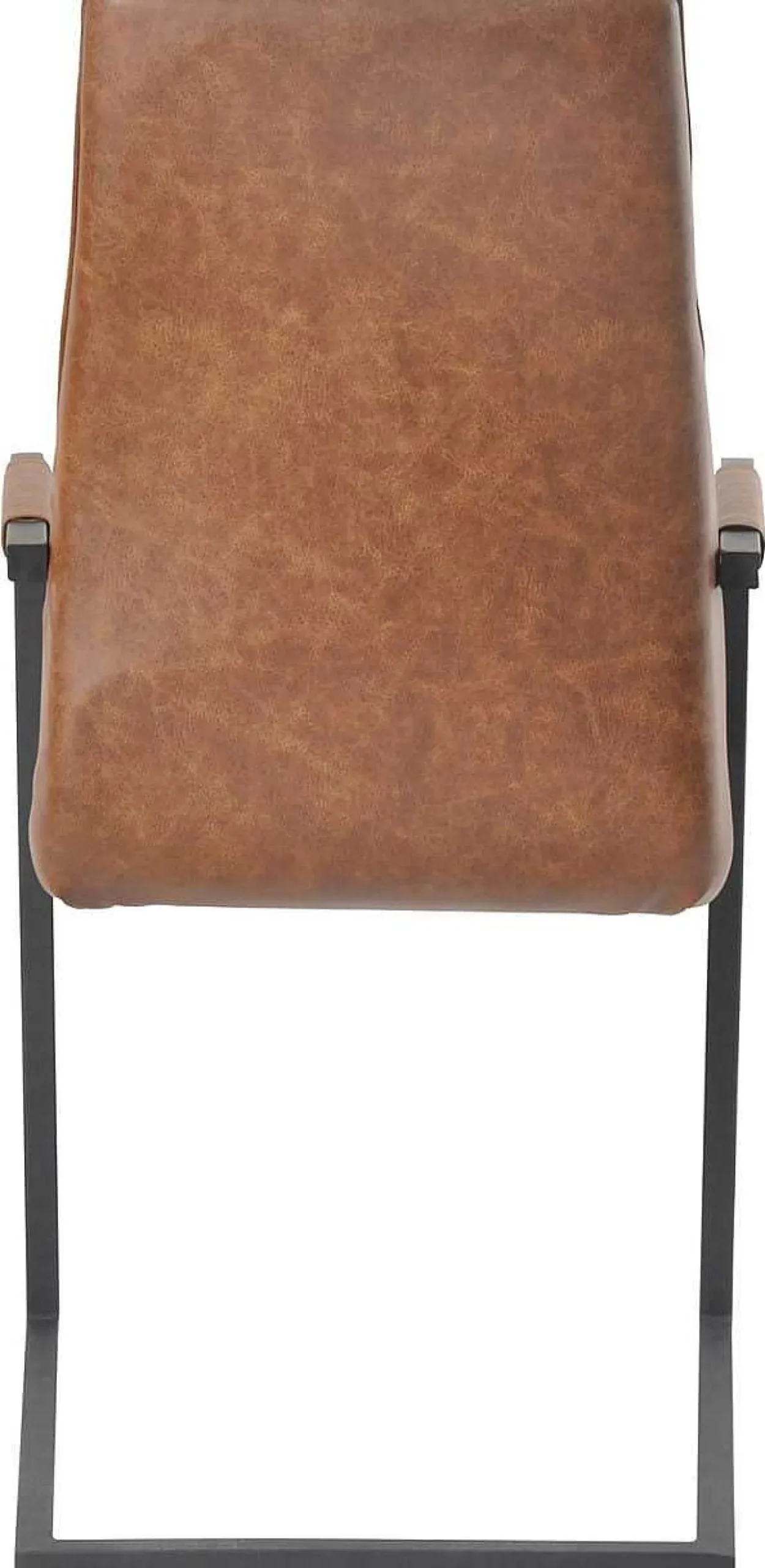 mutoni casual Armlehnstuhl Kunstleder Hellbraun (2Er-Set)> Freischwinger