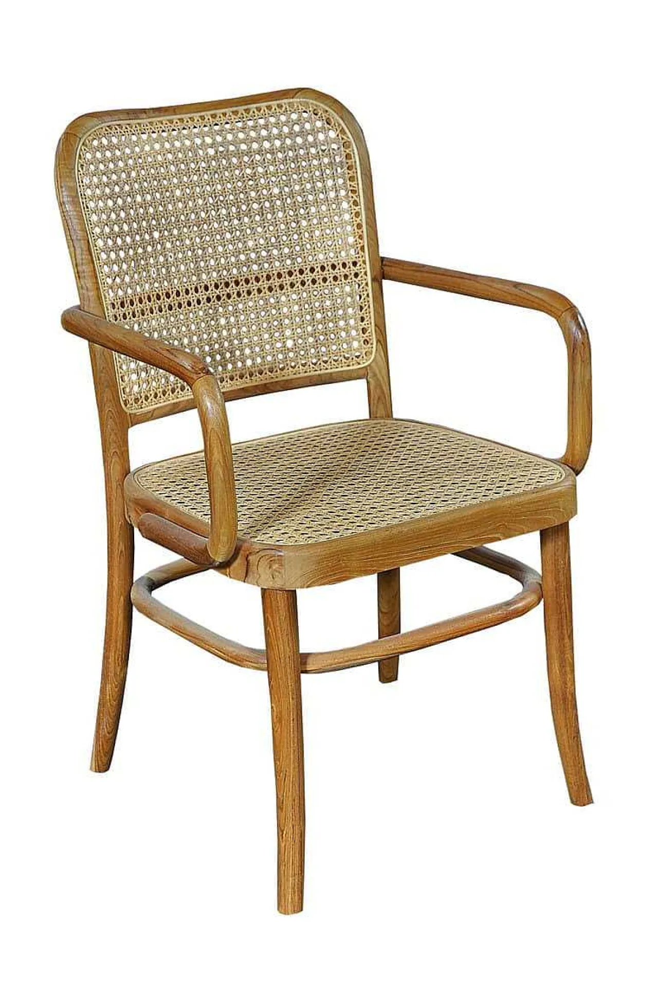 mutoni sweet home Armlehnstuhl Rattan Teak Braun> Holzstühle