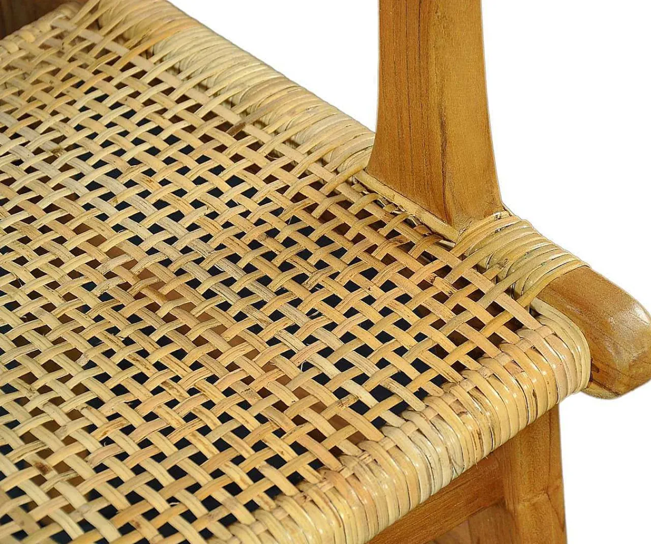 mutoni sweet home Armlehnstuhl Rattan Teak Natur> Holzstühle