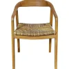 mutoni sweet home Armlehnstuhl Rattan Teak> Holzstühle