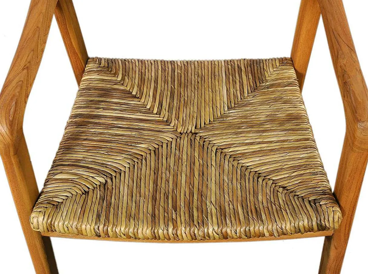 mutoni sweet home Armlehnstuhl Rattan Teak> Holzstühle