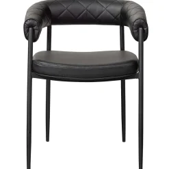 mutoni living Armlehnstuhl Sev Kunstleder Schwarz><noscript><img width=