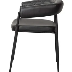 mutoni living Armlehnstuhl Sev Kunstleder Schwarz><noscript><img width=