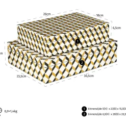 Richmond Interiors Aufbewahrungsbox Frences 24X31 (2Er-Set)> Boxen & Körbe
