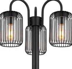 mutoni light Aussenleuchte Adelheid Edelstahl Schwarz Matt 3Xe27><noscript><img width=