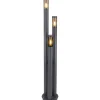 mutoni light Aussenleuchte Boston Edelstahl 3Xe27 Anthrazit 28X28X170> Stehleuchten Aussen
