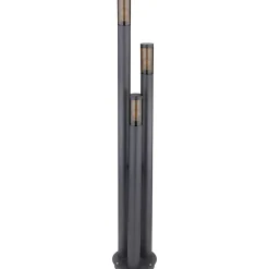 mutoni light Aussenleuchte Boston Edelstahl 3Xe27 Anthrazit 28X28X170> Stehleuchten Aussen