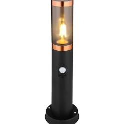 mutoni light Aussenleuchte Boston Edelstahl 1Xe27 Schwarz Rauch 13X13X45><noscript><img width=