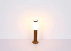mutoni light Aussenleuchte Boston Edelstahl 1Xe27 Holzoptik Opal 8X8X41><noscript><img width=