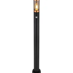 mutoni light Aussenleuchte Boston Edelstahl 1Xe27 Schwarz Rauch 13X13X110><noscript><img width=