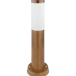 mutoni light Aussenleuchte Boston Edelstahl 1Xe27 Holzoptik Opal 13X13X45><noscript><img width=