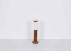 mutoni light Aussenleuchte Boston Edelstahl 1Xe27 Holzoptik 13X13X110> Stehleuchten Aussen