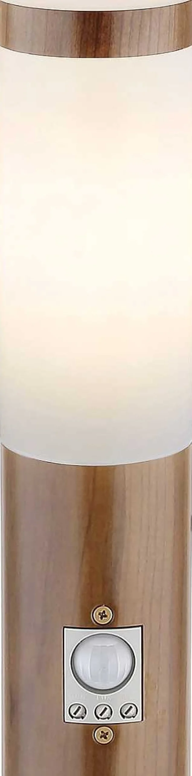 mutoni light Aussenleuchte Boston Edelstahl 1Xe27 Holzoptik 13X13X110> Stehleuchten Aussen