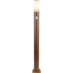 mutoni light Aussenleuchte Boston Edelstahl 1Xe27 Holzoptik 13X13X110><noscript><img width=
