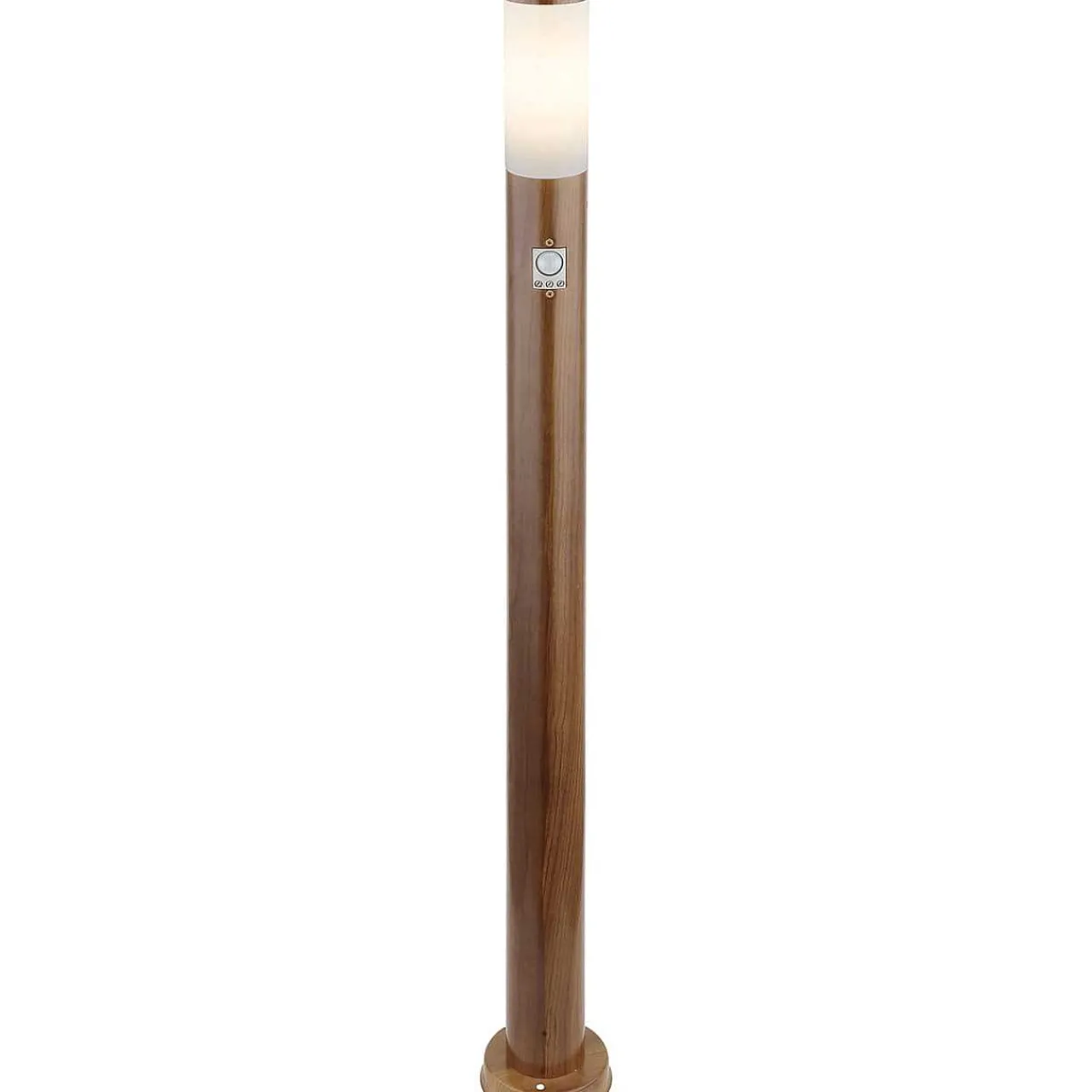 mutoni light Aussenleuchte Boston Edelstahl 1Xe27 Holzoptik 13X13X110> Stehleuchten Aussen