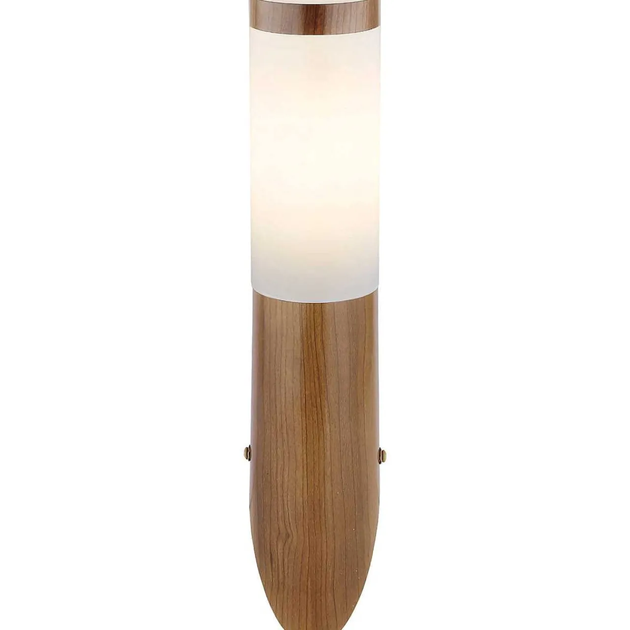 mutoni light Aussenleuchte Boston Edelstahl 1Xe27 Holzoptik Opal 8X8X39> Wandleuchten Aussen