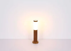 mutoni light Aussenleuchte Boston Edelstahl 1Xe27 Holzoptik Opal 8X8X39><noscript><img width=