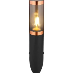 mutoni light Aussenleuchte Boston Edelstahl Schwarz 1Xe27 Schwarz 8X41><noscript><img width=