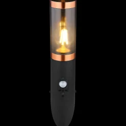 mutoni light Aussenleuchte Boston Edelstahl Schwarz 1Xe27 Rauch 8X41> Wandleuchten Aussen