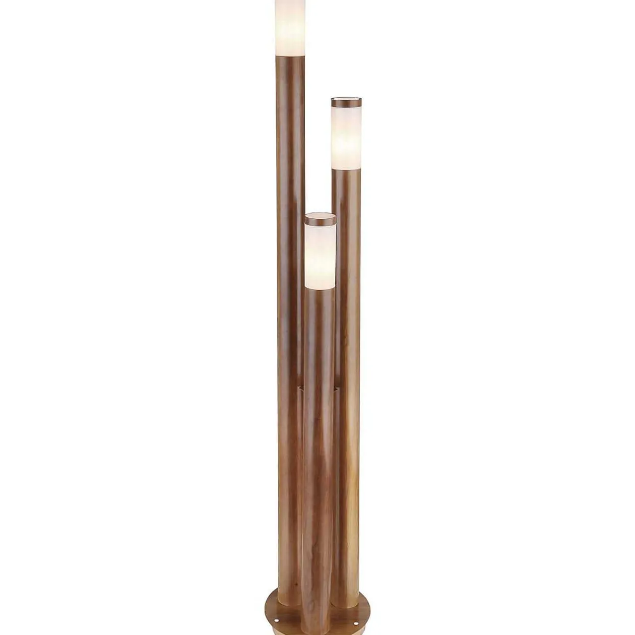 mutoni light Aussenleuchte Boston Edelstahl Holzoptik 3Xe27 Led> Led-Aussenleuchten