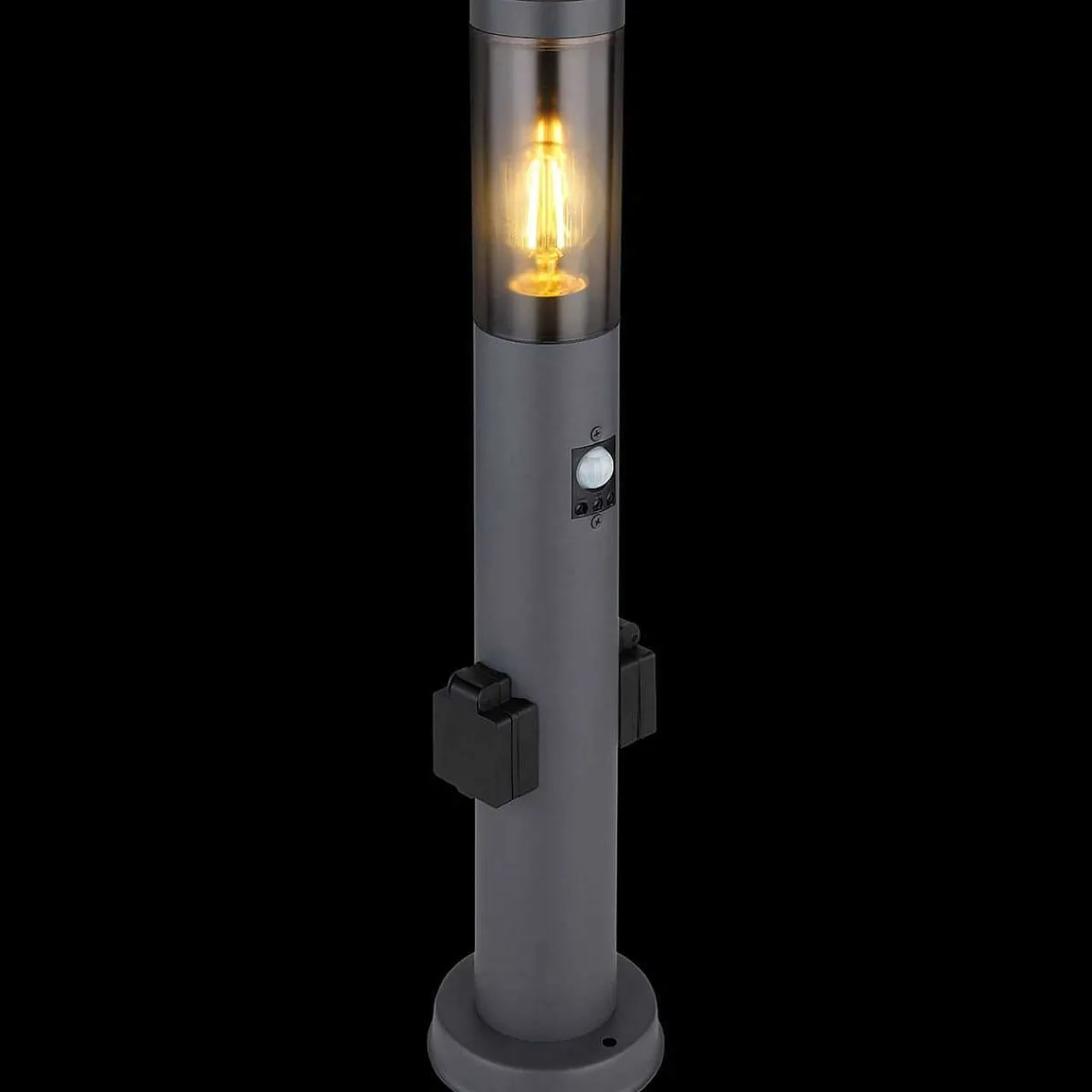 mutoni light Aussenleuchte Boston Edelstahl Anthrazit 13X13X60> Bodenleuchten Aussen
