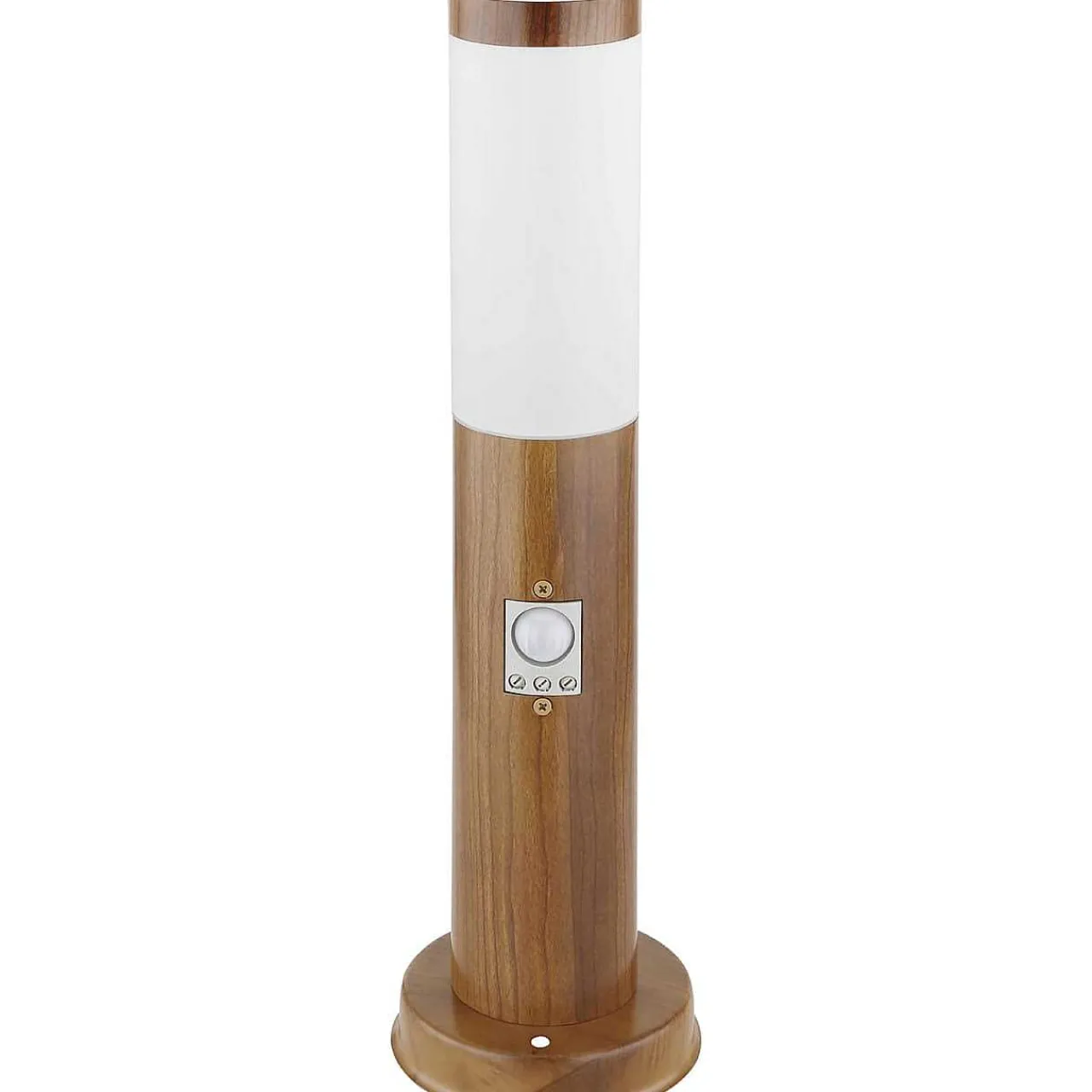 mutoni light Aussenleuchte Boston Edelstahl 1Xe27 Holzoptik 13X13X45> Bodenleuchten Aussen