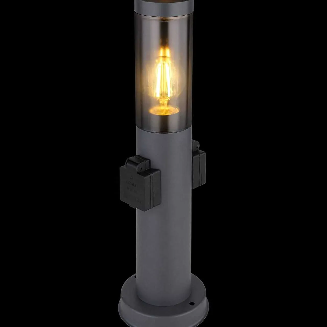 mutoni light Aussenleuchte Boston Edelstahl Anthrazit 13X13X45> Bodenleuchten Aussen